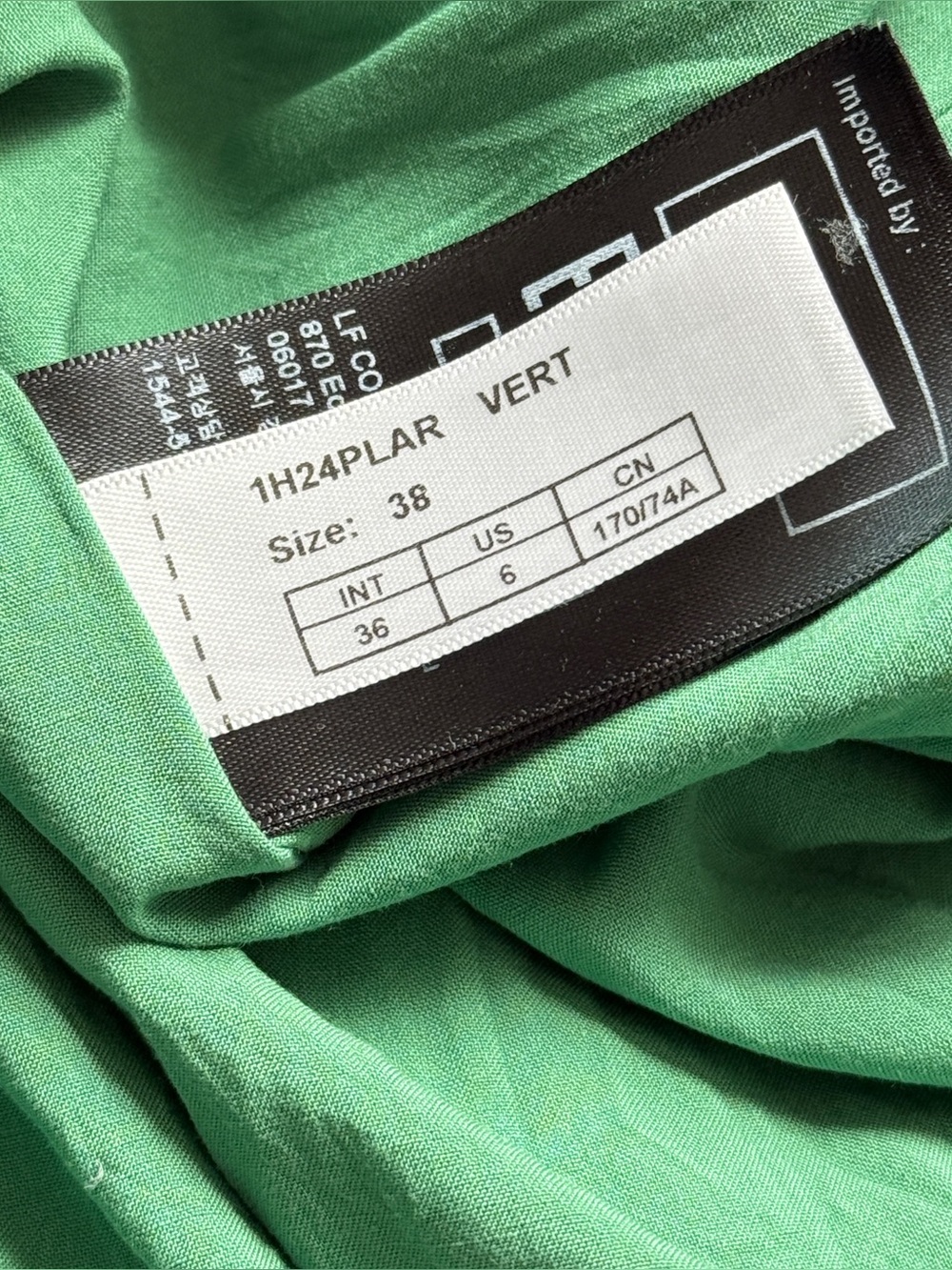 ba&sh Plarie Cotton Voile Tiered Midi Skirt | Green | FR 38 (US 6) - Picture 8 of 9